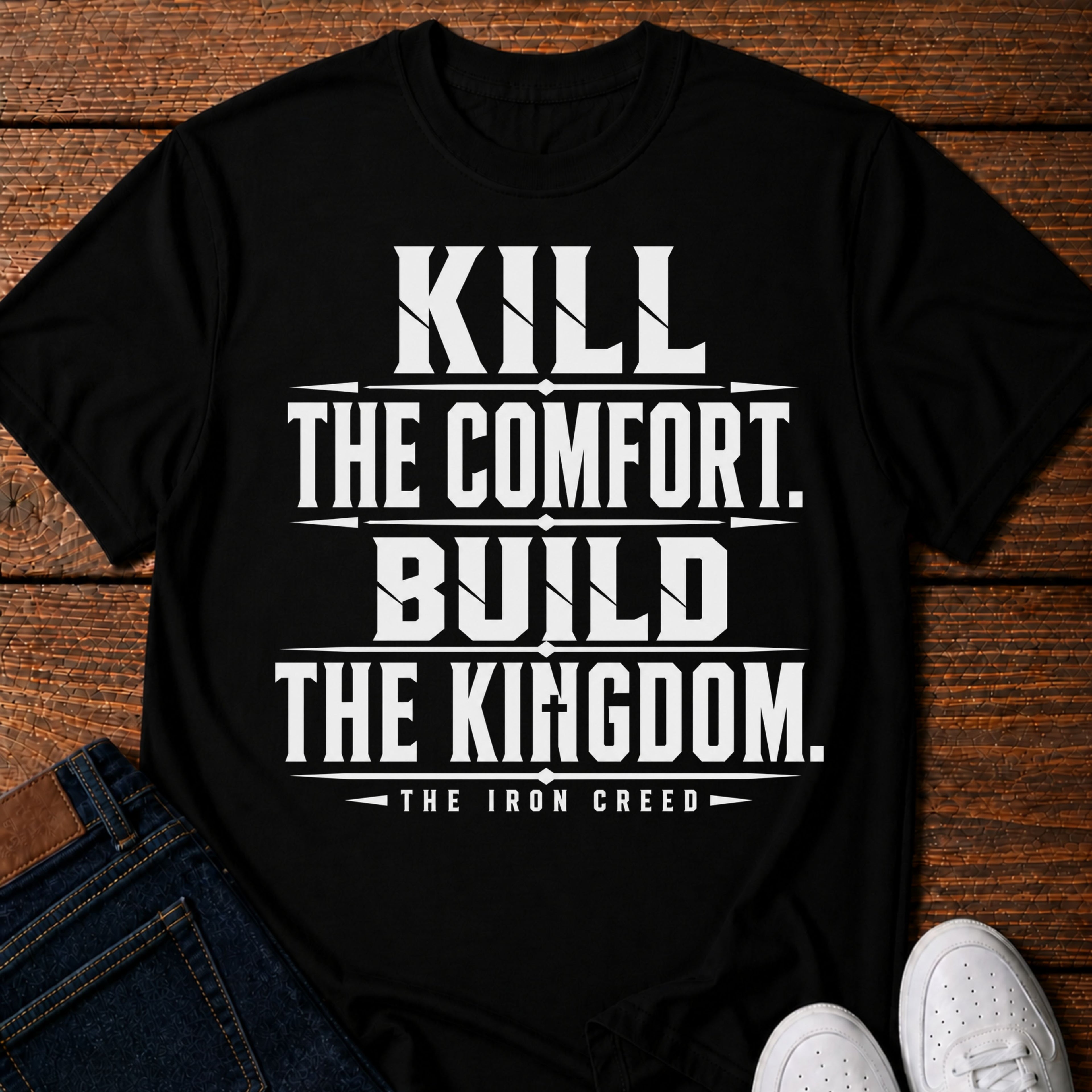 Kill the Comfort. Build the Kingdom. T-Shirt