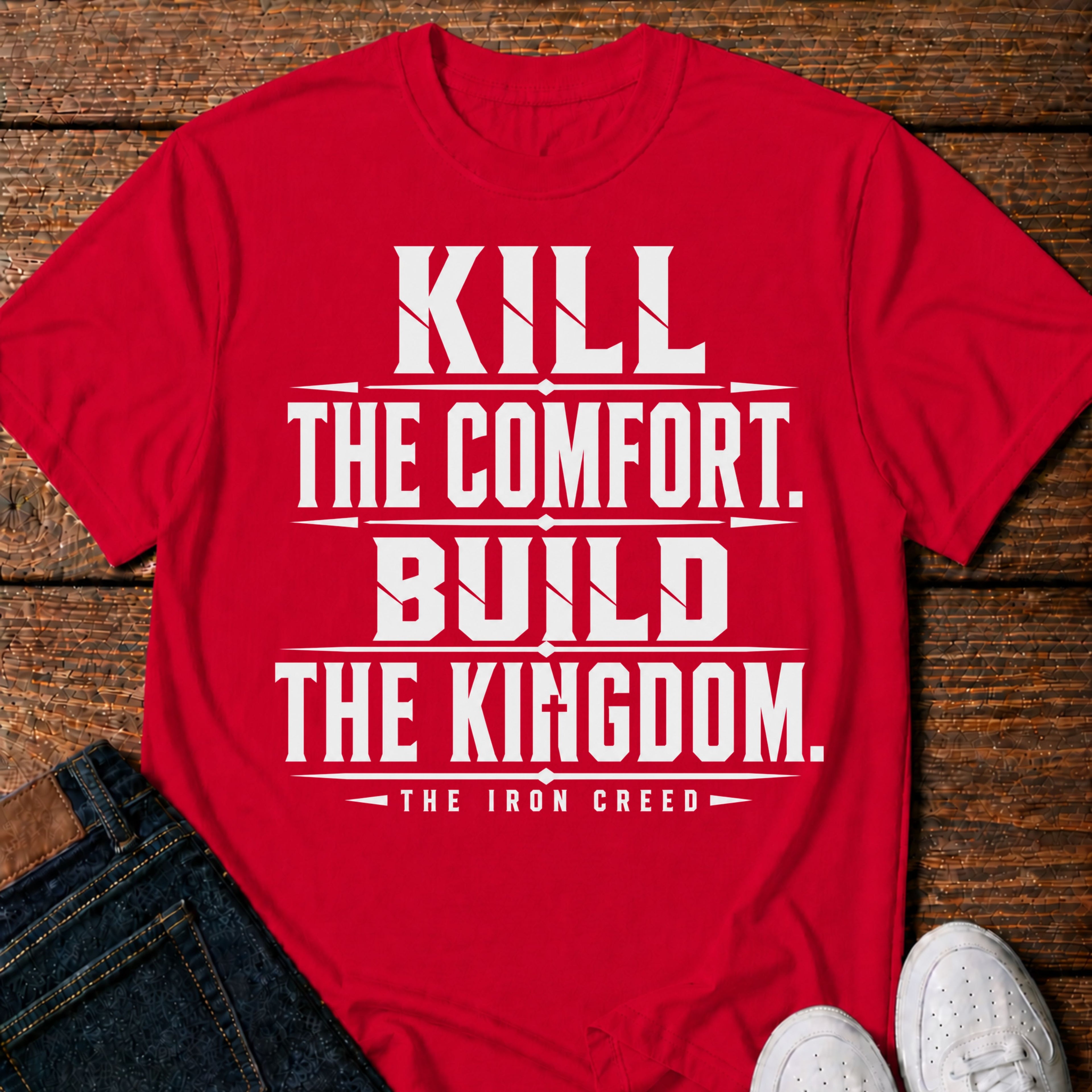 Kill the Comfort. Build the Kingdom. T-Shirt