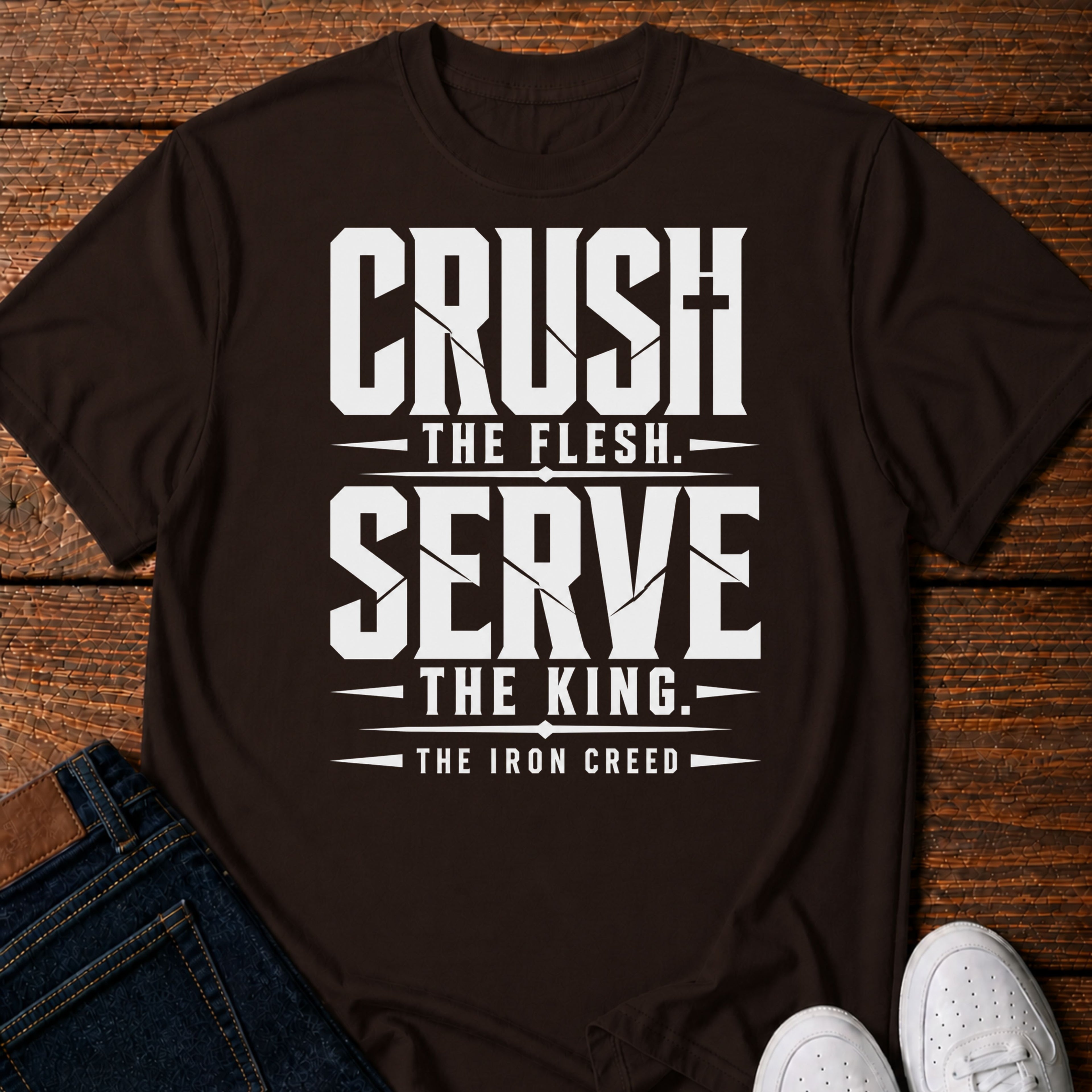 Crush the Flesh. Serve the King. T-Shirt