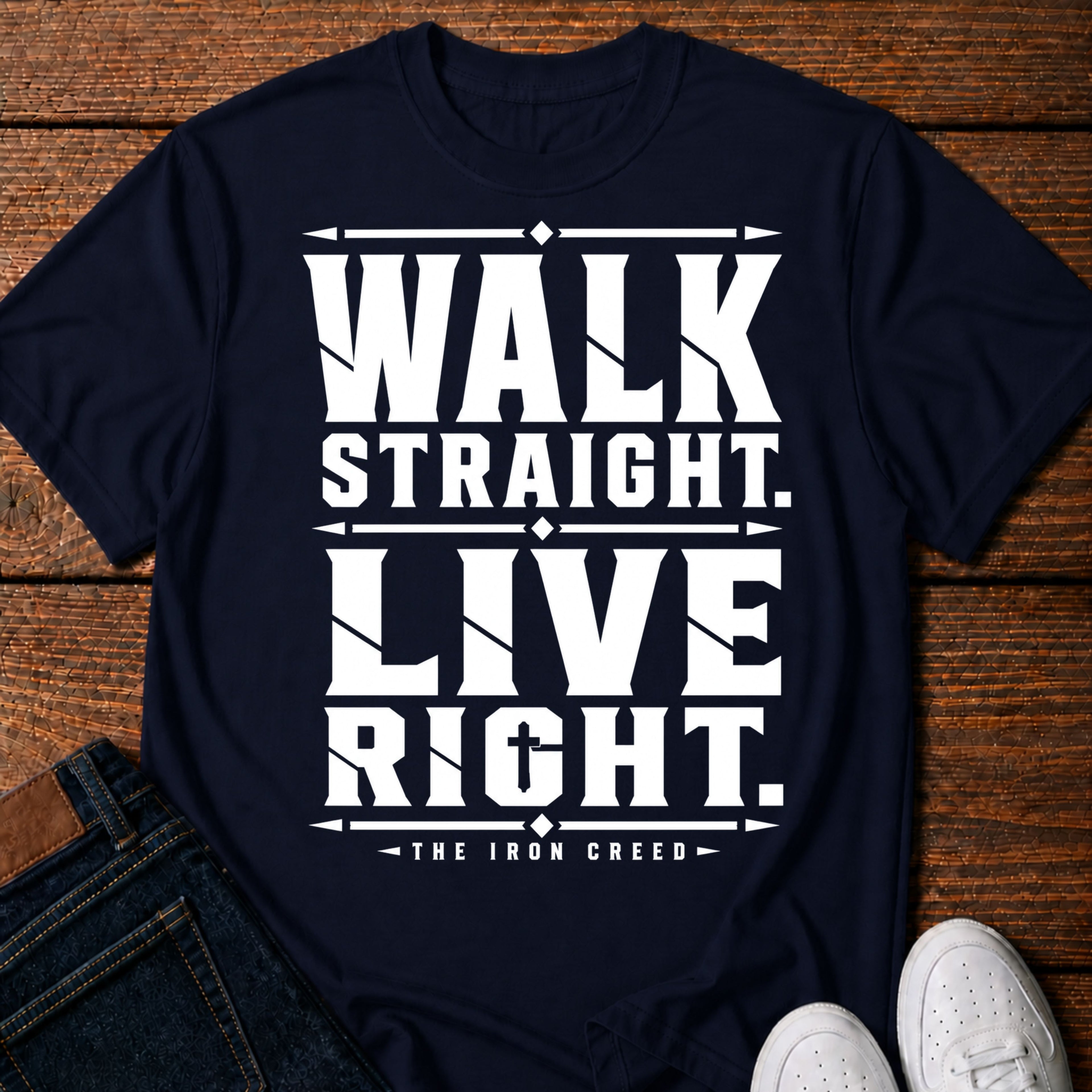 Walk Straight. Live Right. T-Shirt